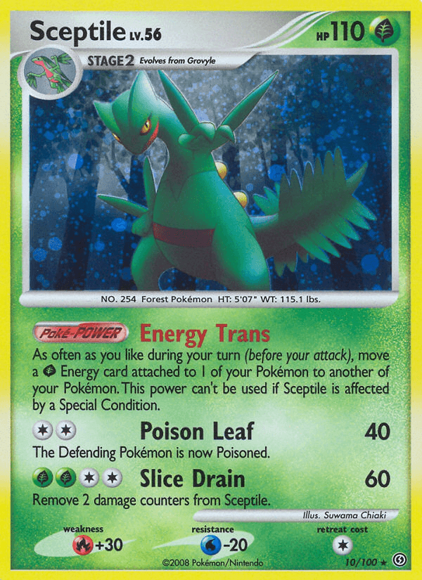 Sceptile Pokémon card