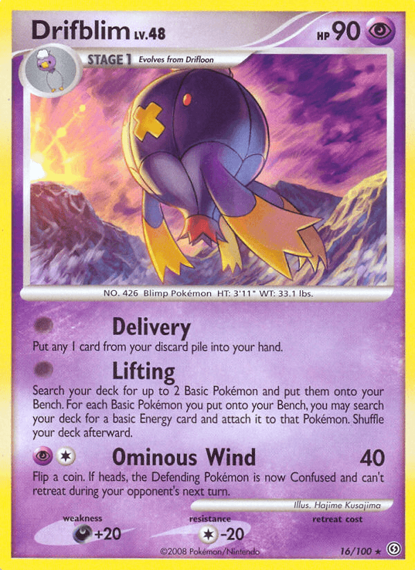 Drifblim Pokémon card