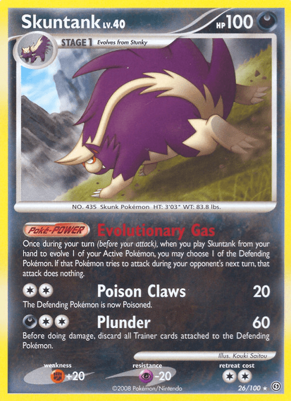 Skuntank Pokémon card