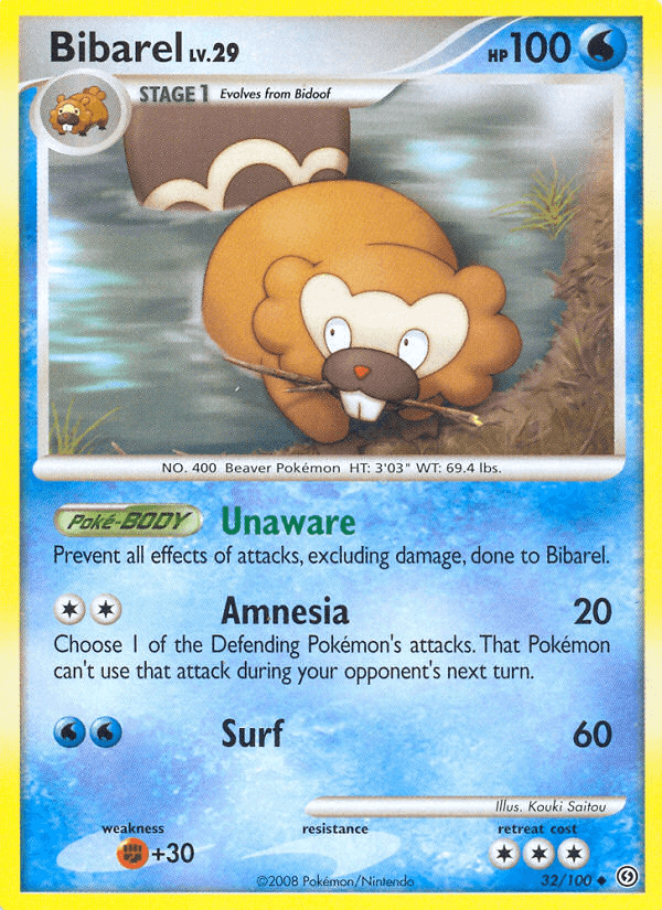 Bibarel Pokémon card