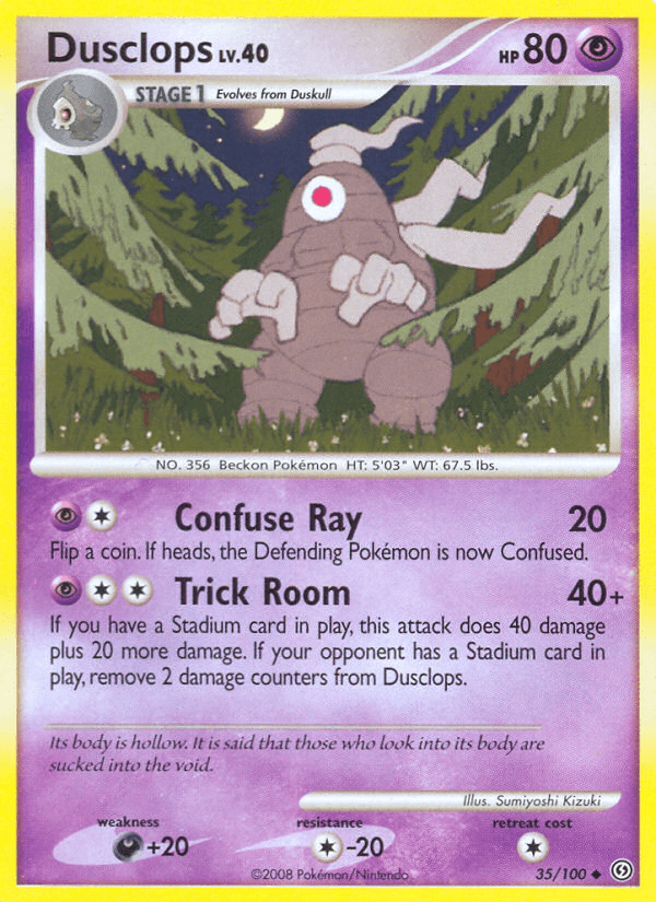 Dusclops Pokémon card