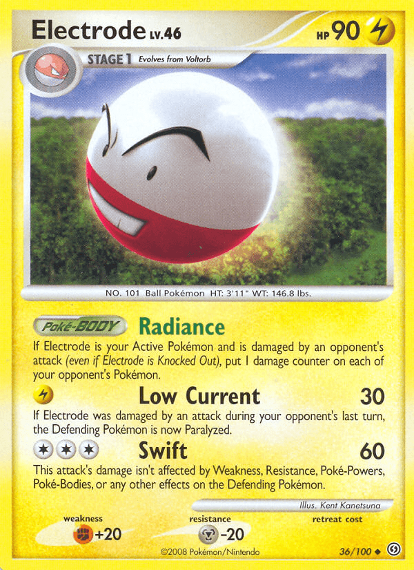 Electrode Pokémon card