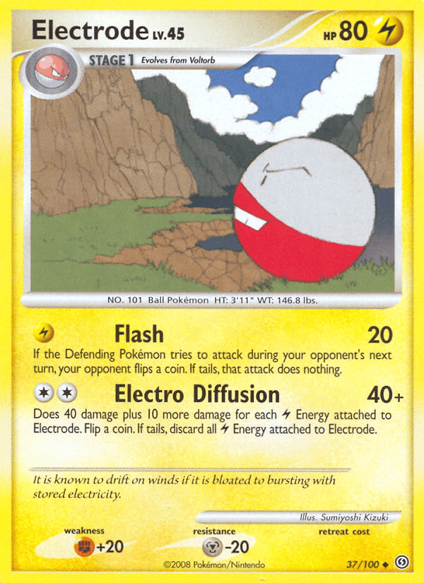 Electrode Pokémon card