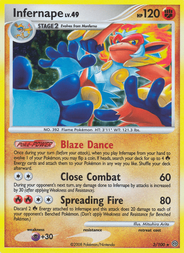 Infernape Pokémon card
