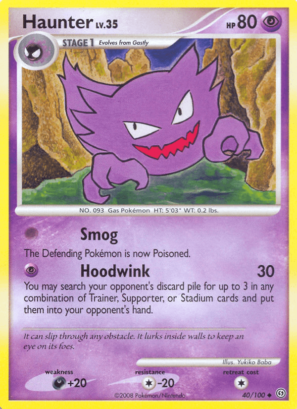 Haunter Pokémon card