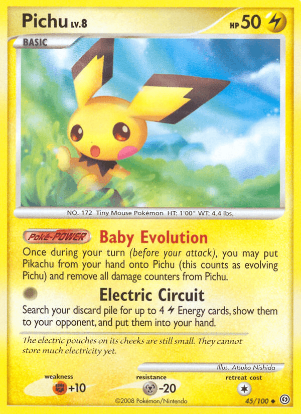 Pichu Pokémon card