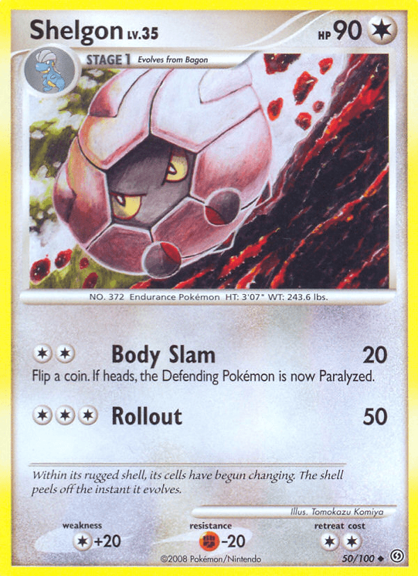 Shelgon Pokémon card