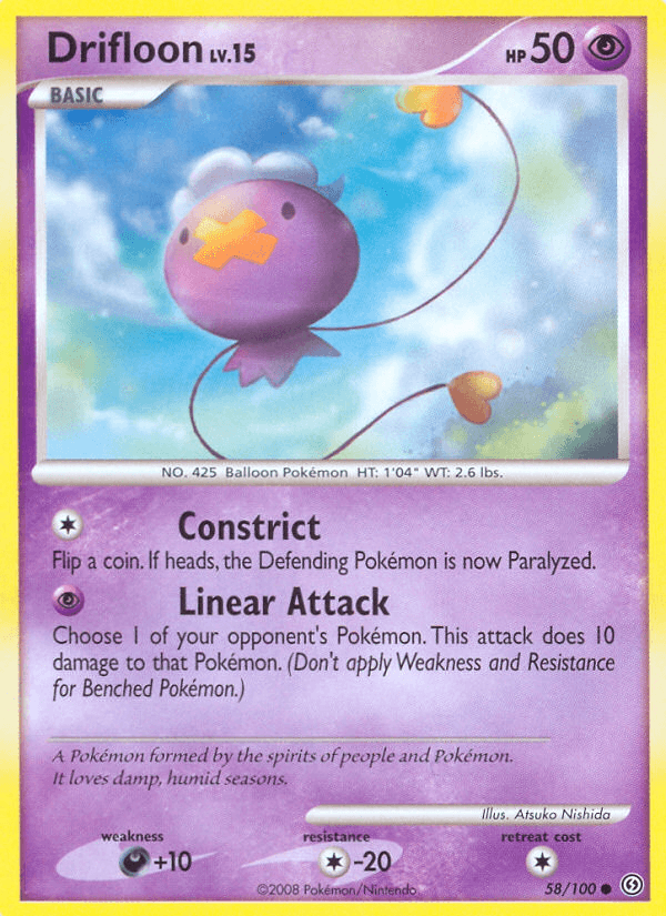 Drifloon Pokémon card