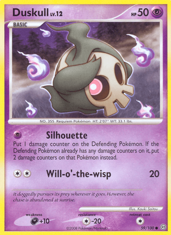 Duskull Pokémon card