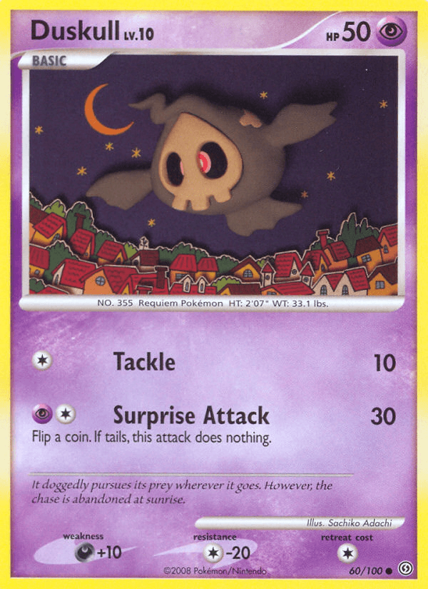 Duskull Pokémon card