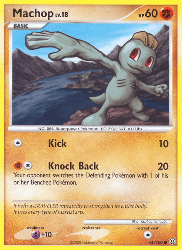 Machop Pokémon card
