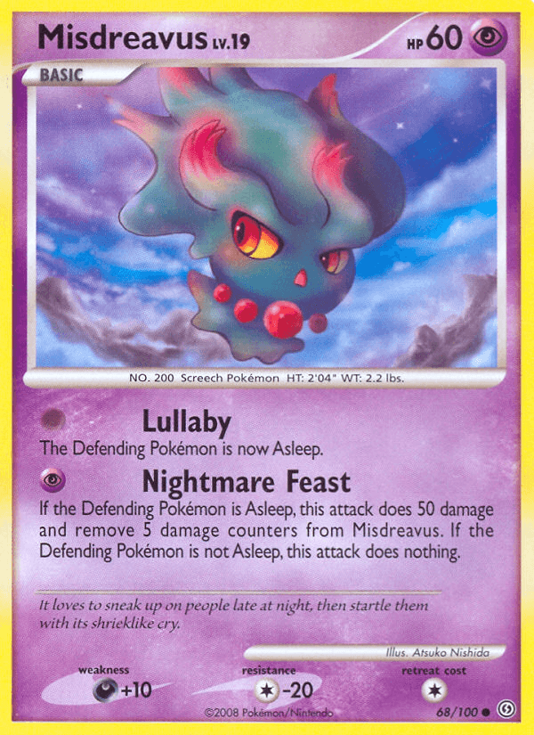 Misdreavus Pokémon card