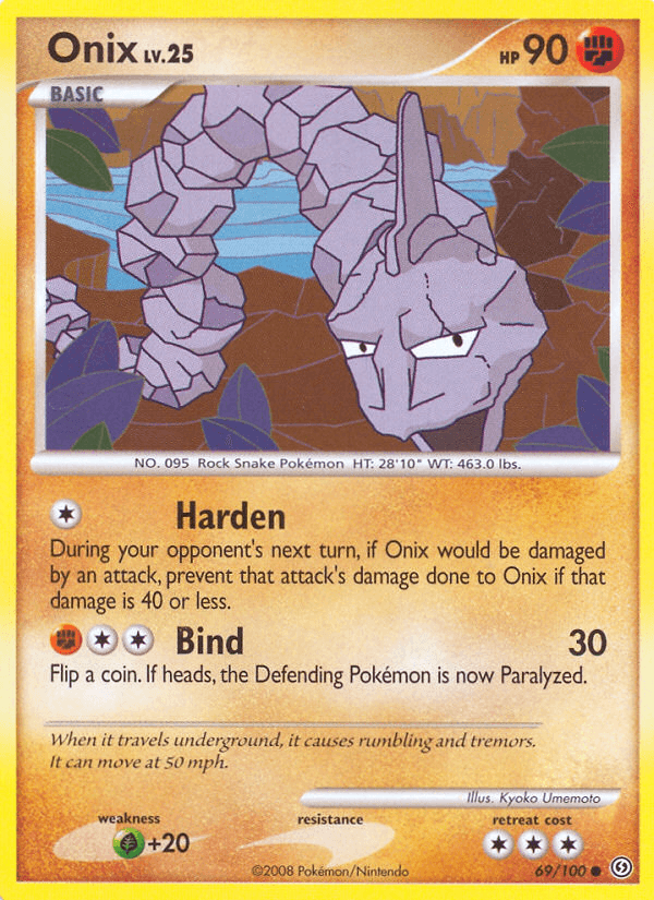 Onix Pokémon card