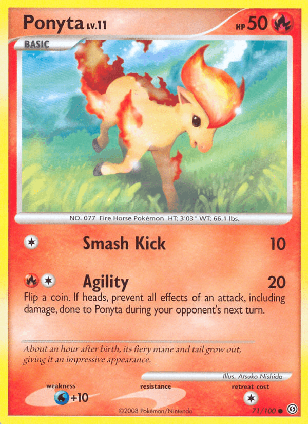 Ponyta Pokémon card