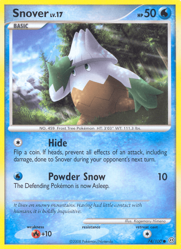 Snover Pokémon card