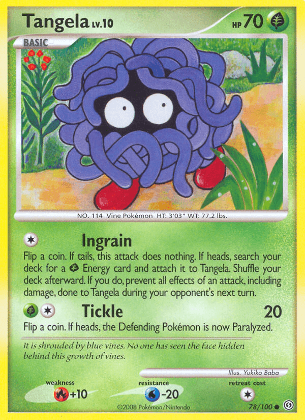Tangela Pokémon card