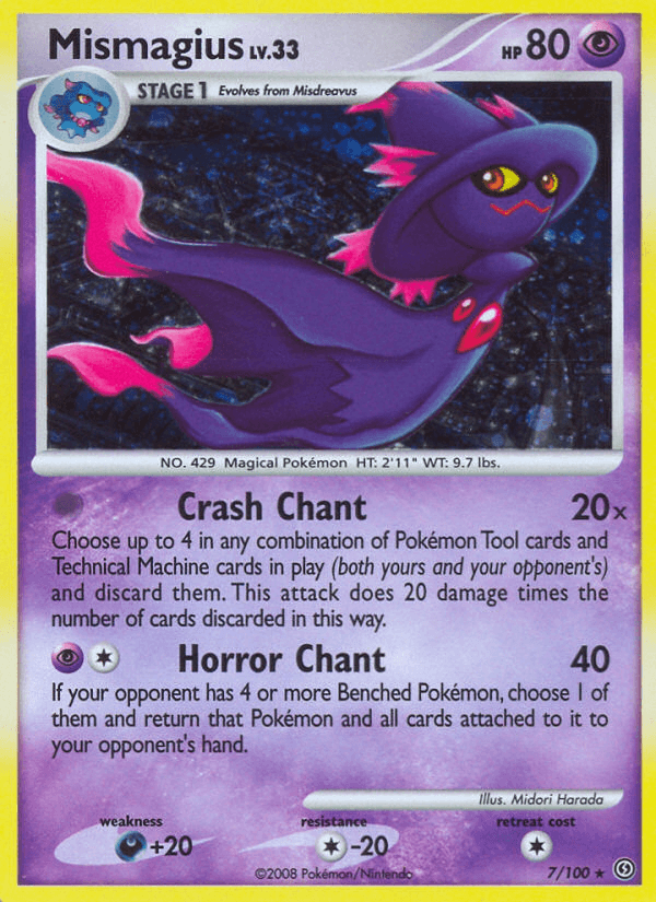 Mismagius Pokémon card