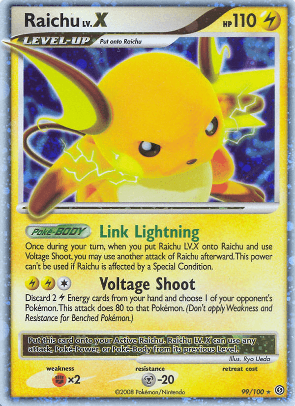 Raichu LV.X — Rare Holo LV.X