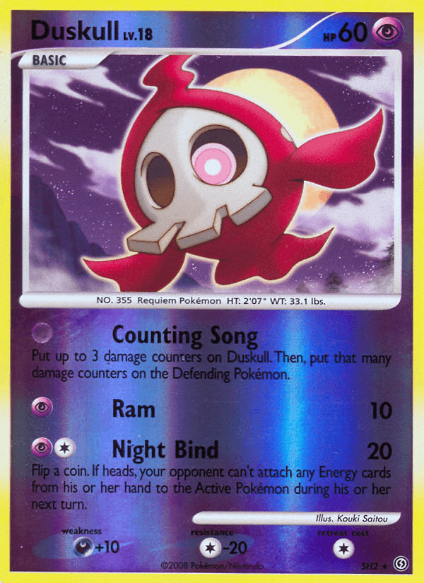 Duskull Pokémon card