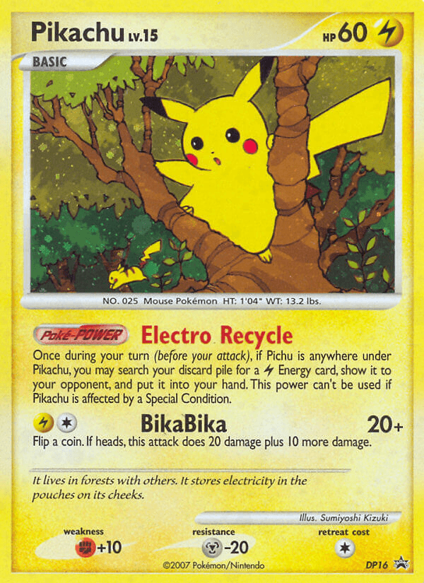 Pikachu from DP Black Star Promos