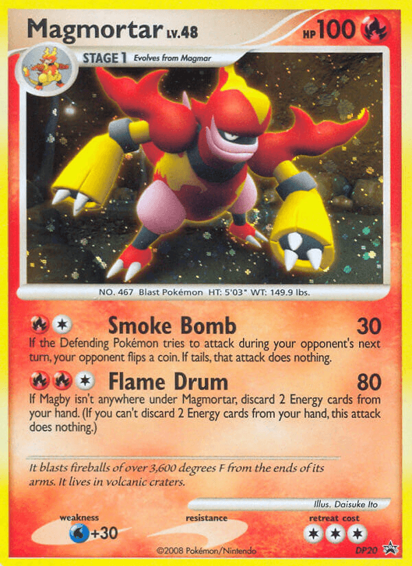 Magmortar Pokémon card