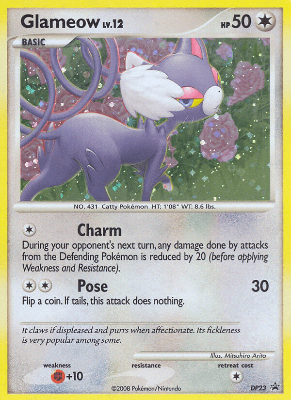 Glameow Pokémon card