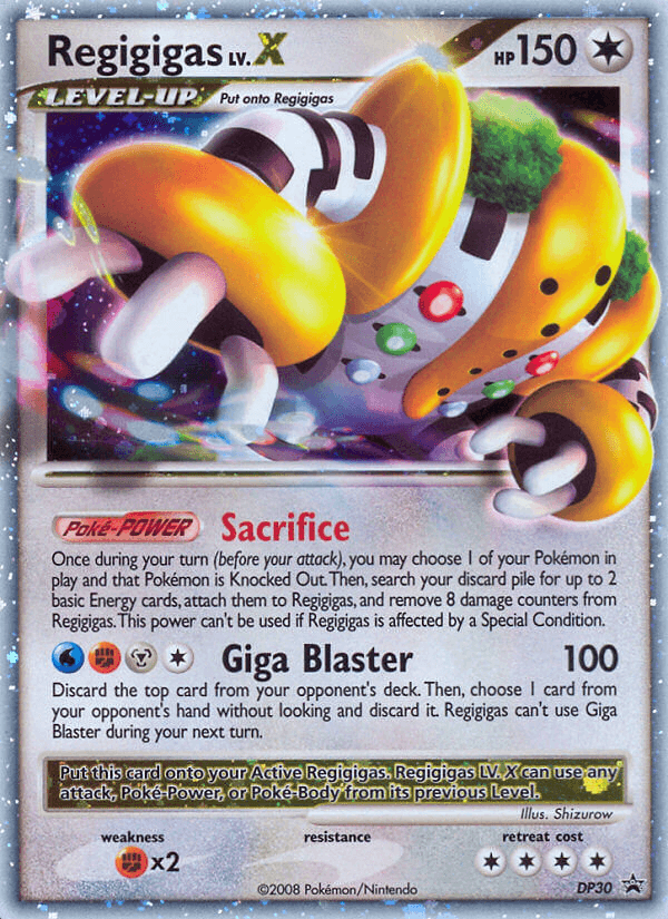 Regigigas LV.X Pokémon card