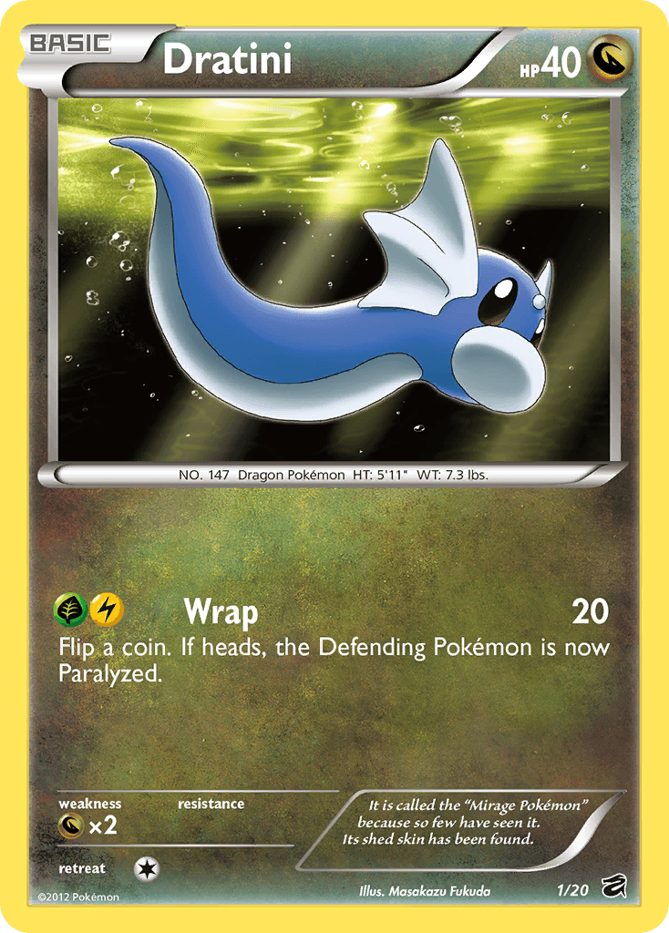 Dratini Pokémon card