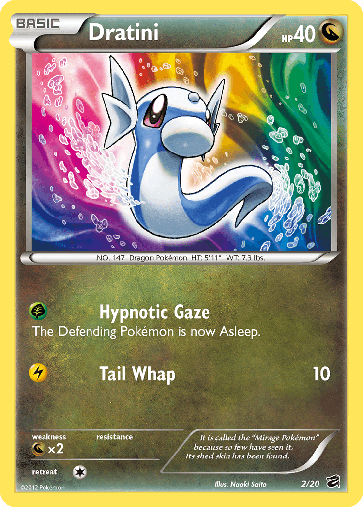 Dratini Pokémon card