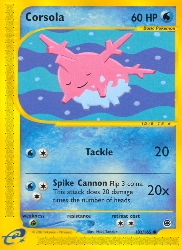 Corsola Pokémon card