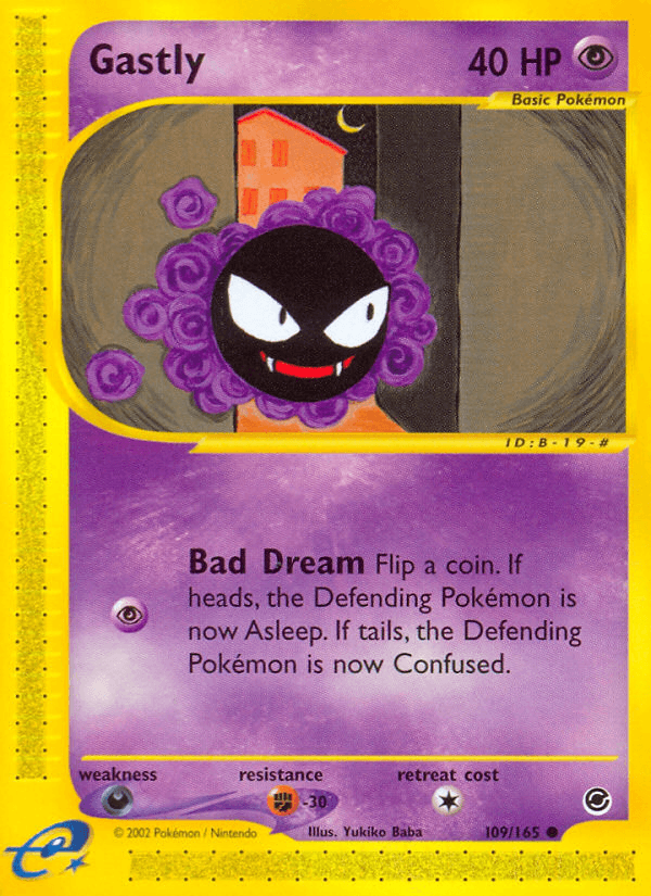 Gastly Pokémon card