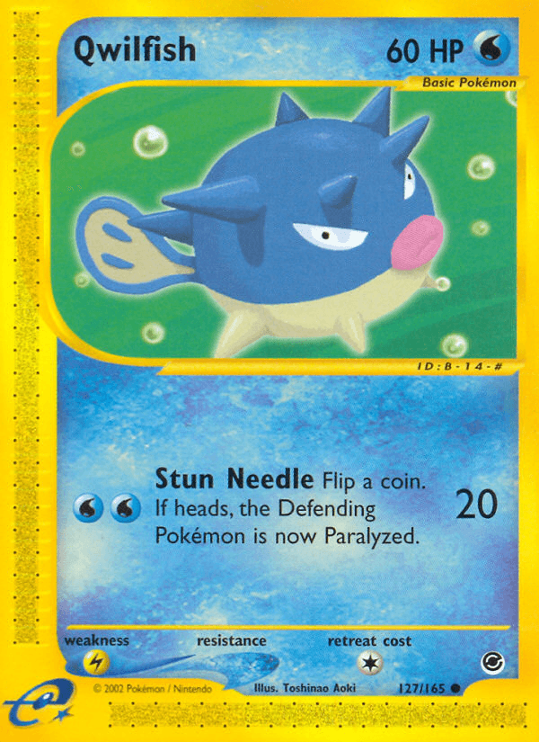 Qwilfish Pokémon card