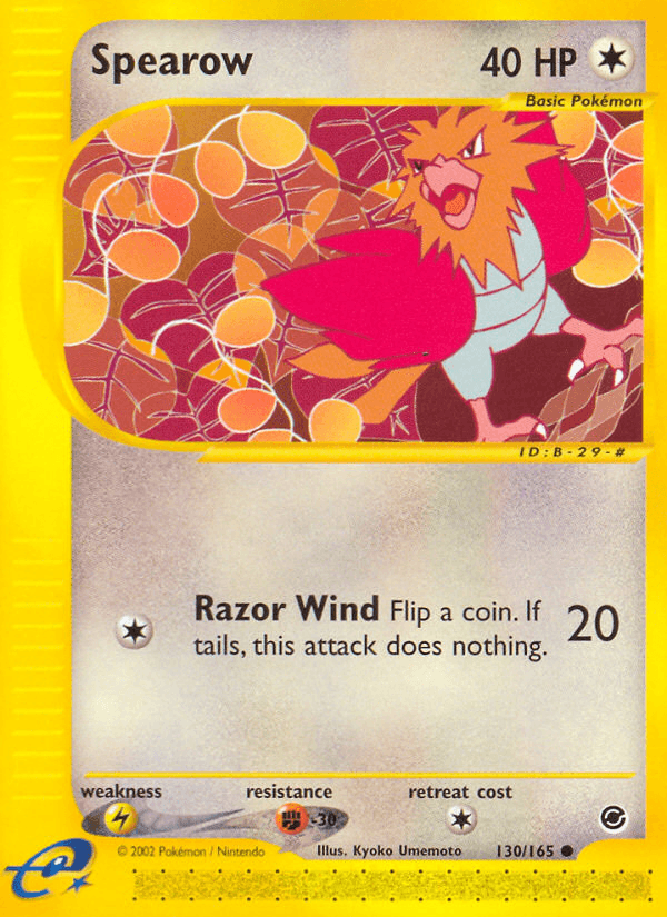 Spearow Pokémon card