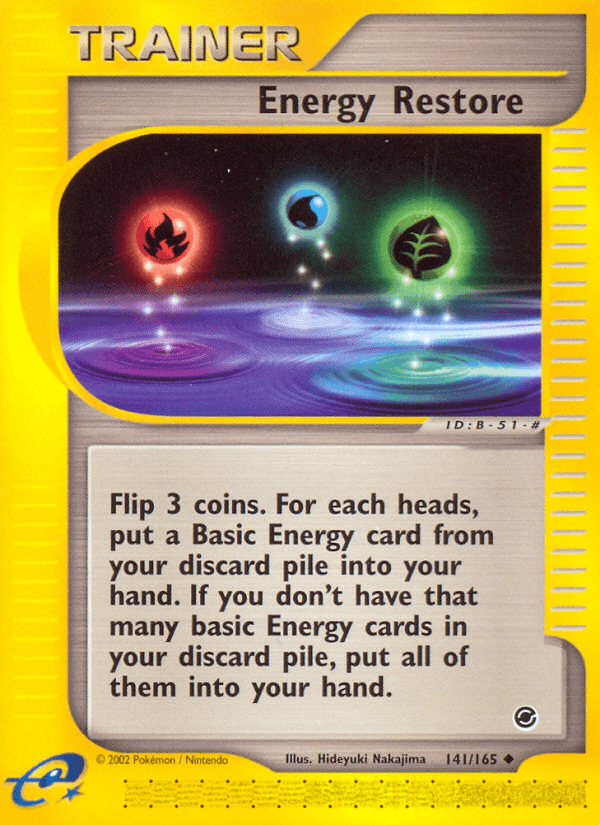 Energy Restore Pokémon card