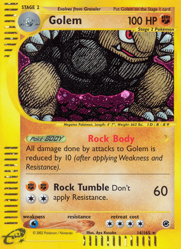 Golem Pokémon card