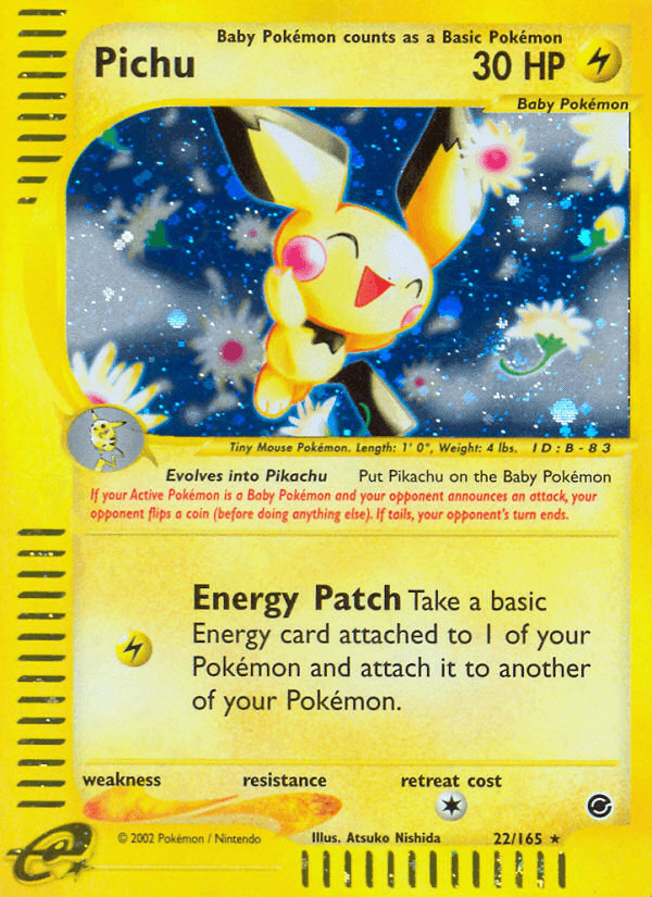 Pichu Pokémon card
