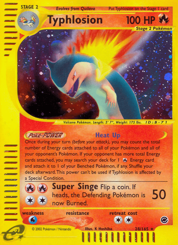 Typhlosion Pokémon card
