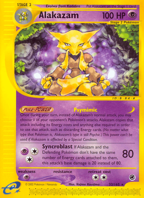 Alakazam from Expedition Base Set