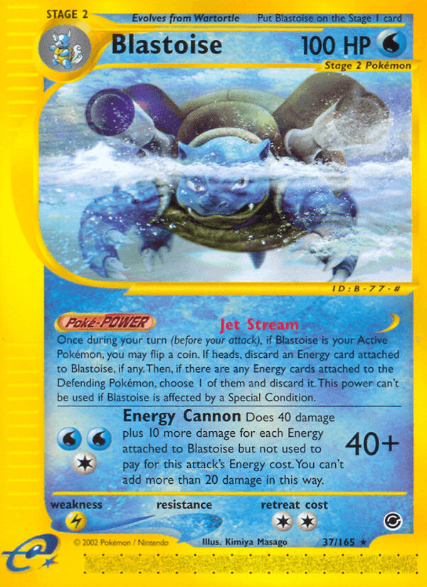 Blastoise from Expedition Base Set