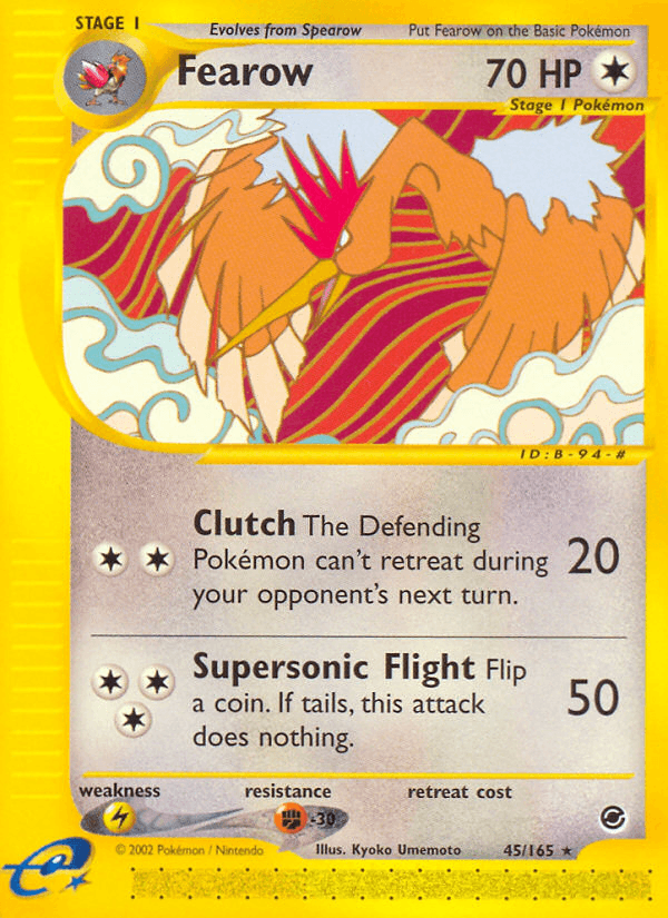 Fearow Pokémon card