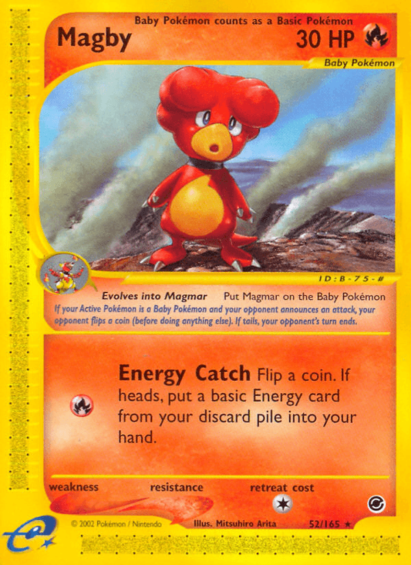 Magby Pokémon card