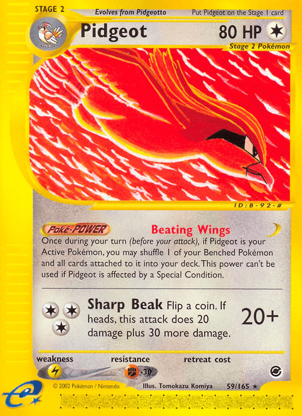 Pidgeot Pokémon card