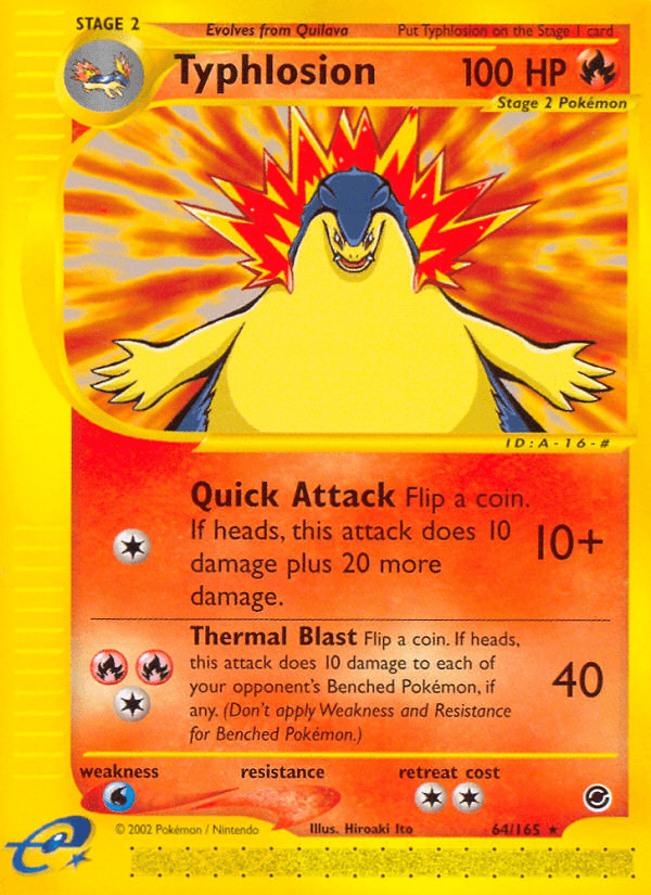 Typhlosion Pokémon card