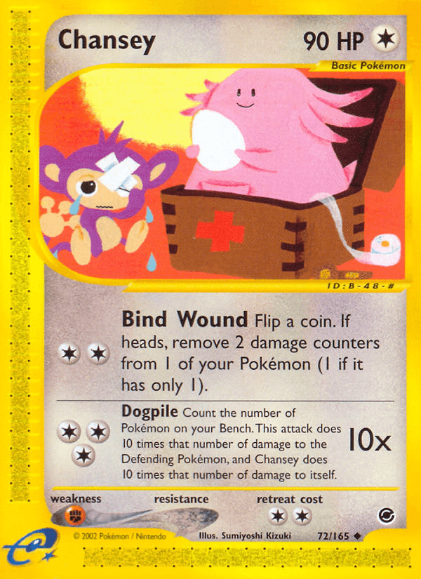 Chansey Pokémon card