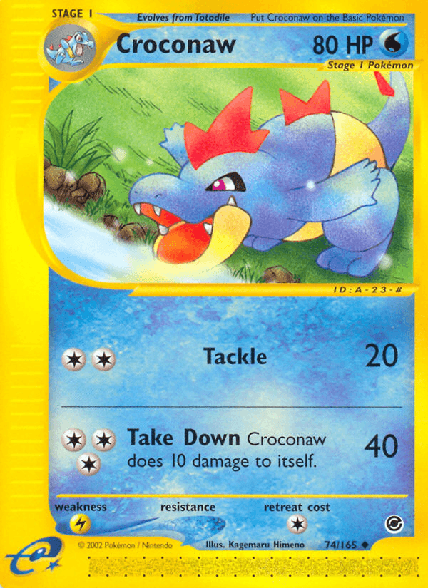 Croconaw Pokémon card