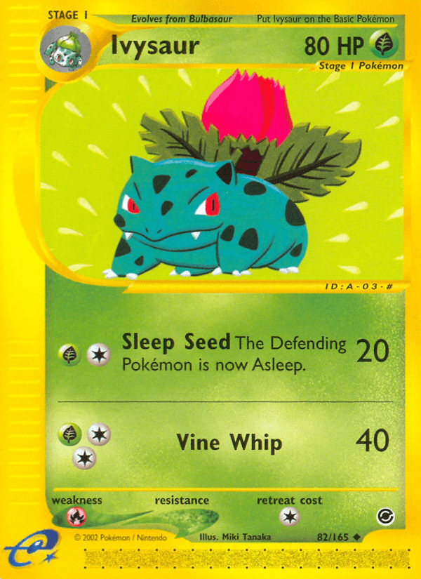 Ivysaur Pokémon card