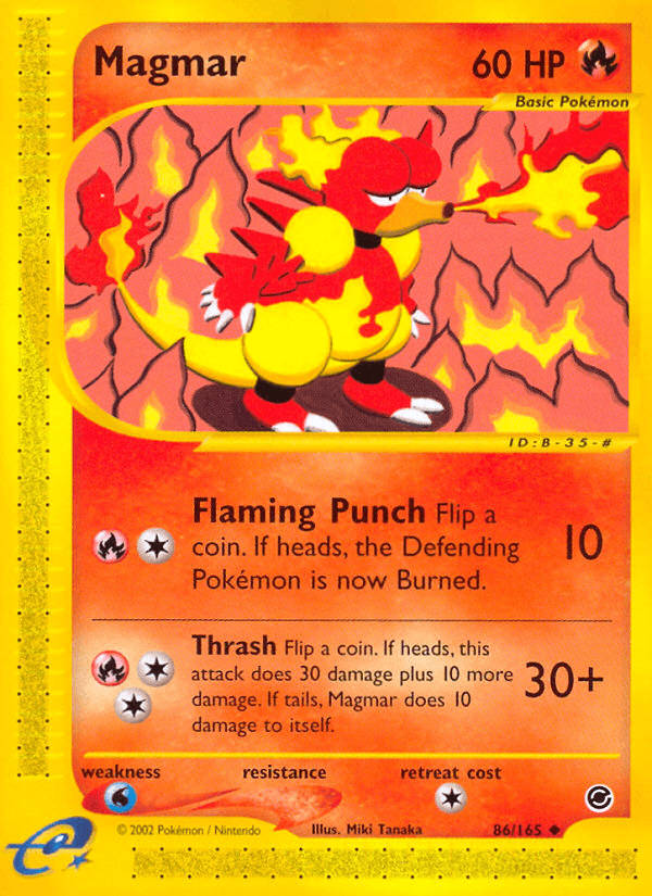 Magmar Pokémon card