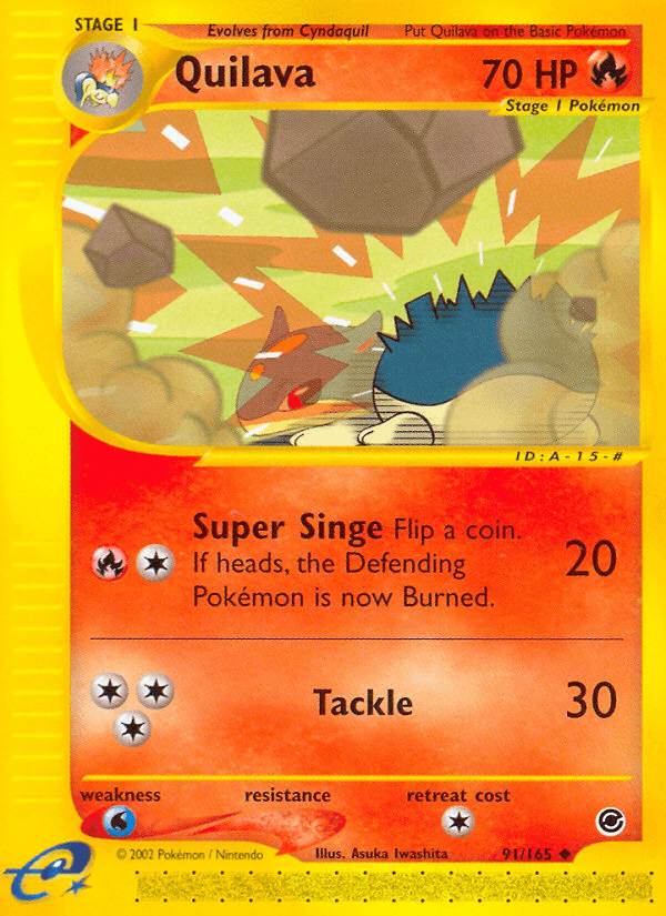 Quilava Pokémon card