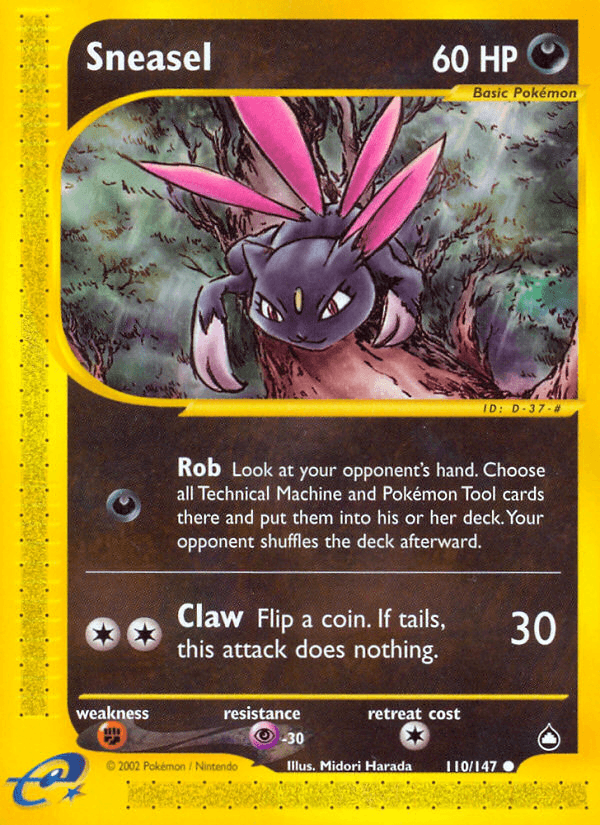 Sneasel Pokémon card