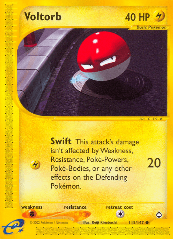 Voltorb Pokémon card